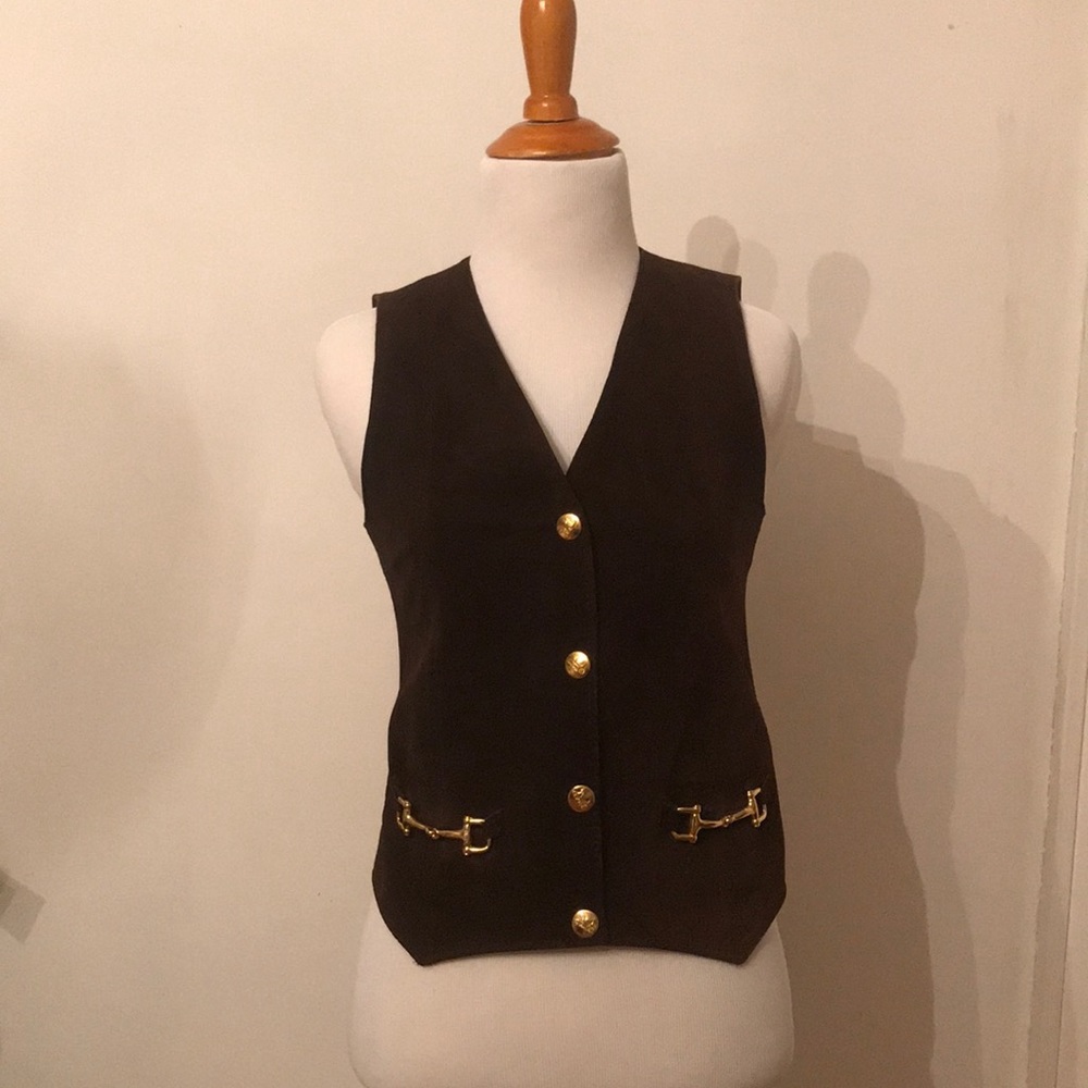 Vintage CÉLINE sueded vest size 40